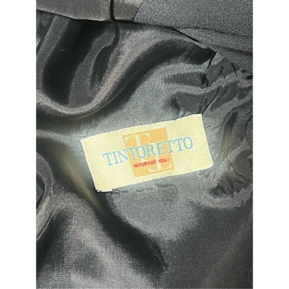 Tintoretto Navy Tailored Long Sleeve Wool Blazer Suit Jacket - Picture 6 of 6